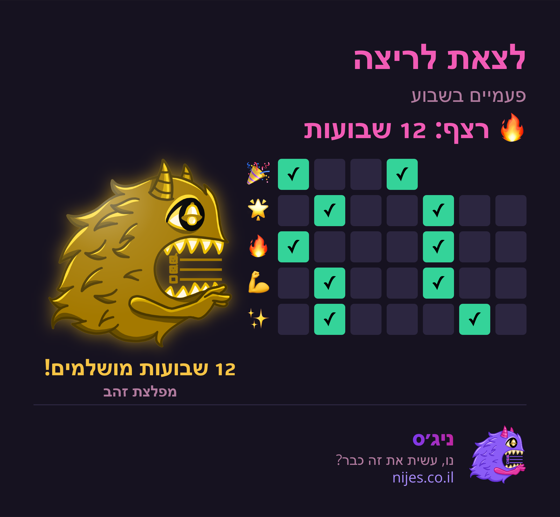 כרטיס שיתוף עם מפלצת זהב על רצף מושלם